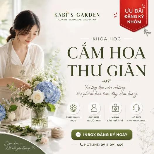 KHÓA HỌC CẮM HOA THƯ GIÃN – DÀNH THỜI GIAN CHO CHÍNH MÌNH